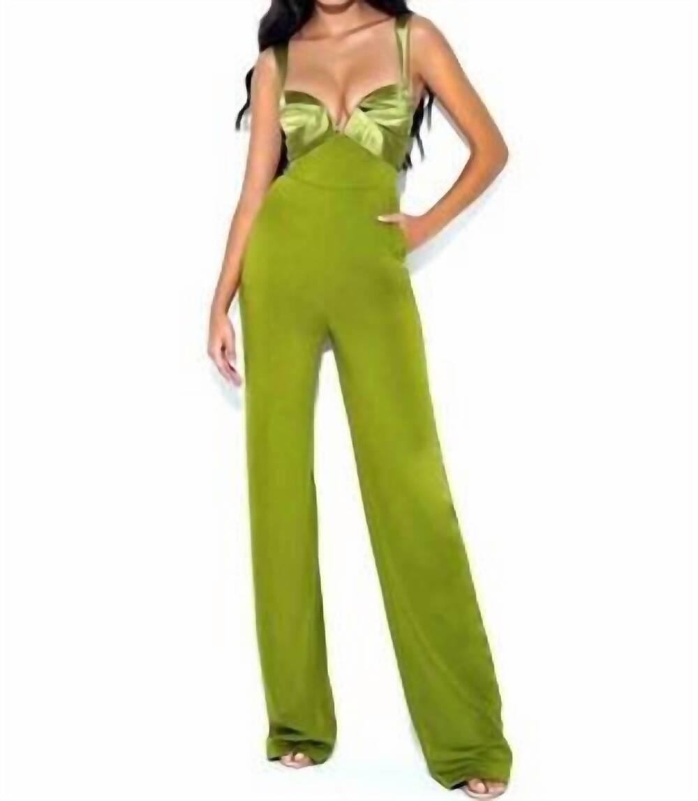 NEW MISS CIRCLE onika jumpsuit in olive